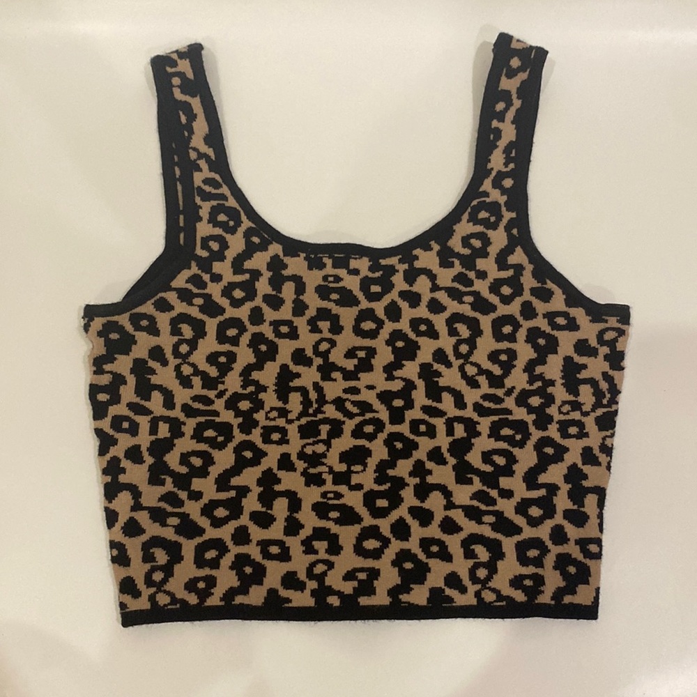 Kendall & Kylie Cheetah Print Tank Top
